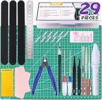 Vista 1 de Swpeet 29 piezas compatibles con Gundam Modeler Herramientas básicas con contenedor de plástico de servicio, kit profesional de repuesto