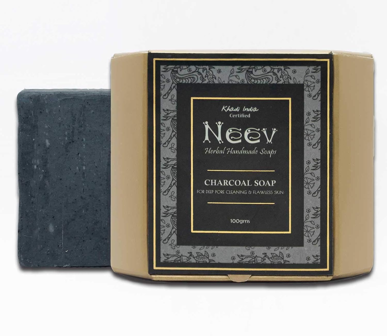 Buy Neev Herbal Handmade Soaps Charcoal Soap for Deep Pore Cleansing