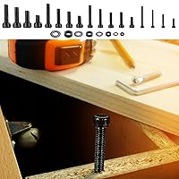 Vista 41 de Juego de 1225 tornillos de cabeza hexagonal M2 M3 M4 M5, tornillos de cabeza de zócalo de botón hexagonal, tornillos, tuercas, arandelas planas