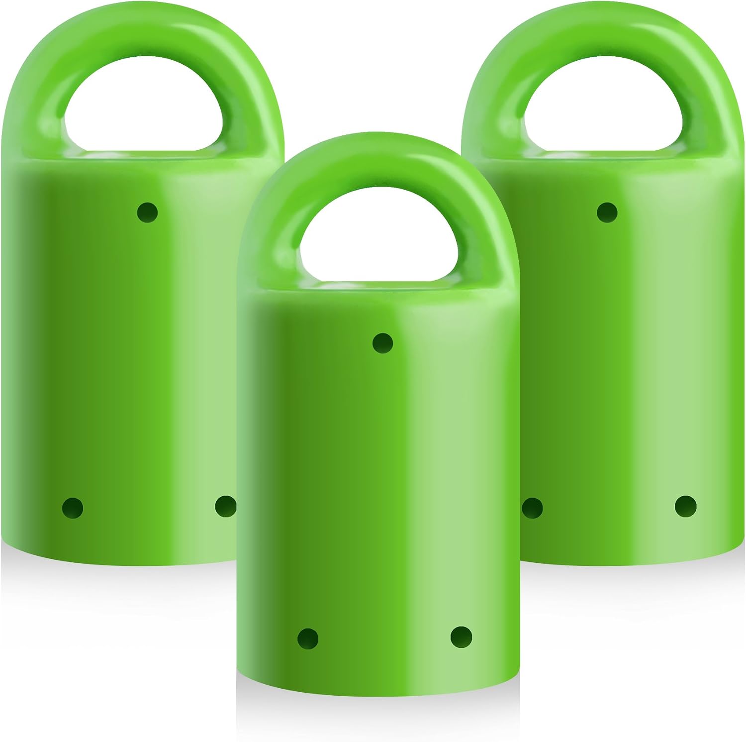 MagnetPal 3 pack Heavy-Duty Neodymium Anti-Rust Magnet, Best for Magnetic Stud Finder / Key Organizer / Indoor and Outdoor Multi Uses, Green with Key Ring (SP-MPM3GR)
