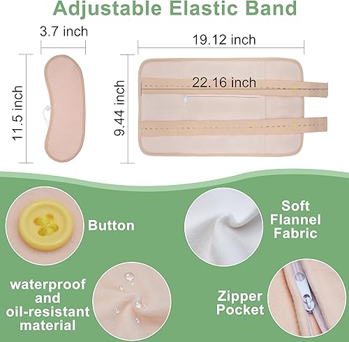 Miniatura 6 de GoldWorld Paquete de aceite de ricino con aceite de ricino orgánico prensado en frío sin refinar botella de vidrio reutilizable de franela de