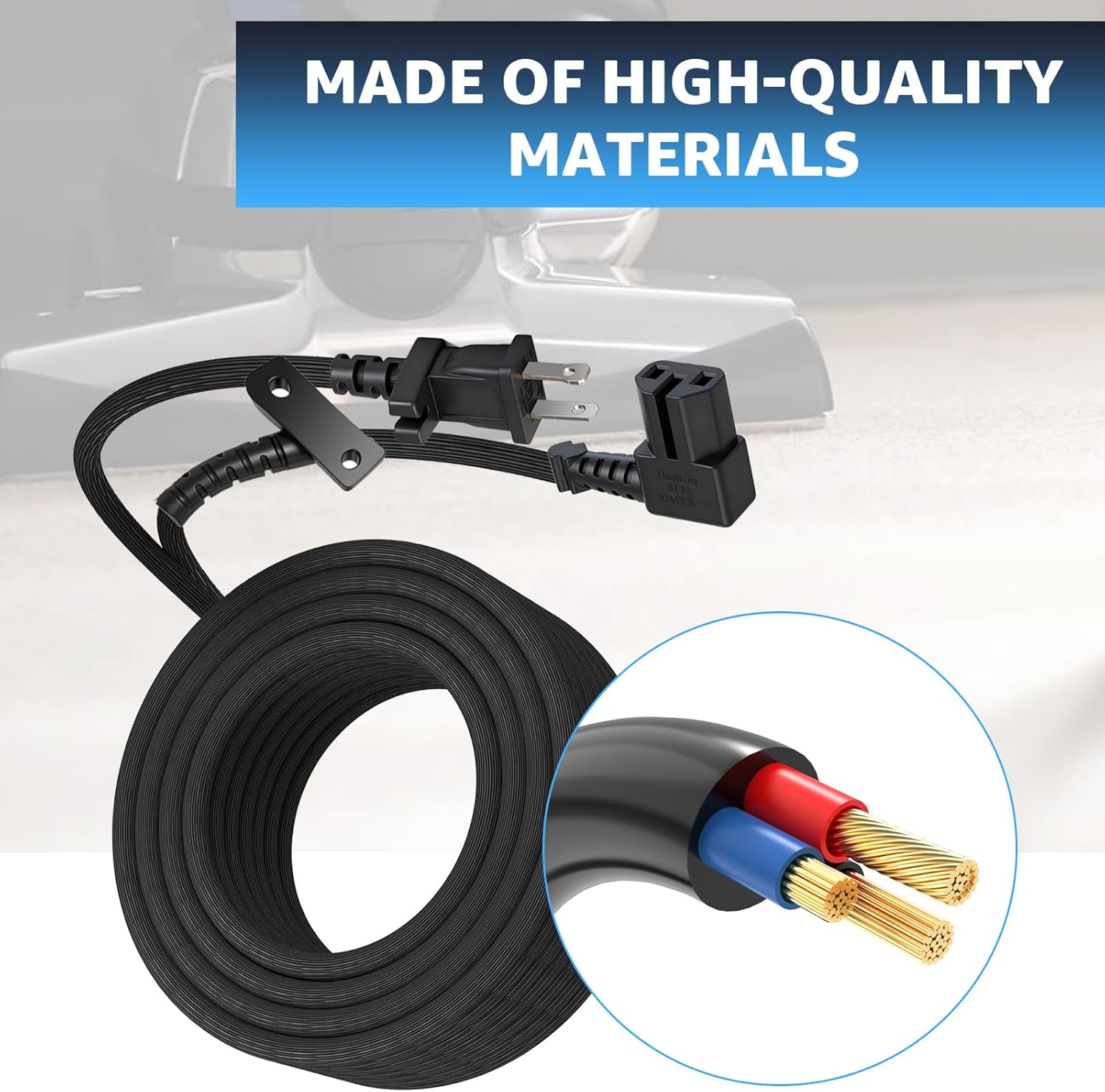 192006 Vacuum Power Cord for Kirby Sentria SE G10 G9 Vacuum Cleaner 32FT 120V 2 Prong Vacuum Cleaner Cable