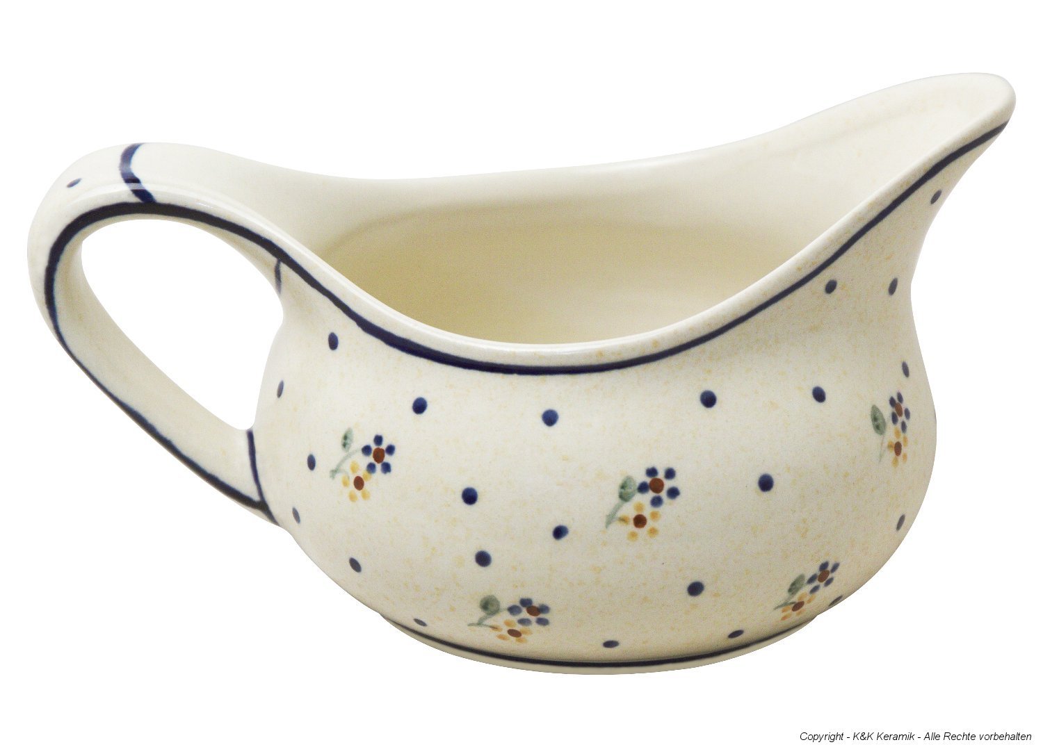 Saucière en céramique Bunzlauer Décor 111 de 0,45 L pour table