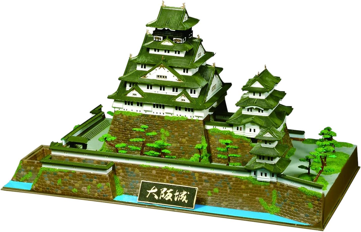 Doyusha 1/350 Japanese Castle Deluxe Osaka Castle Plastic Model DX-2 Molded Color