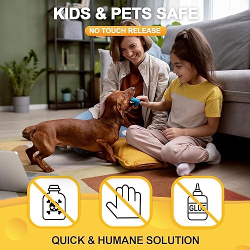 Miniatura 8 de Trampa eléctrica para ratones, sin contacto y sin visión, trampa eléctrica para ratones y ratas en interiores para el hogar, mata ratones