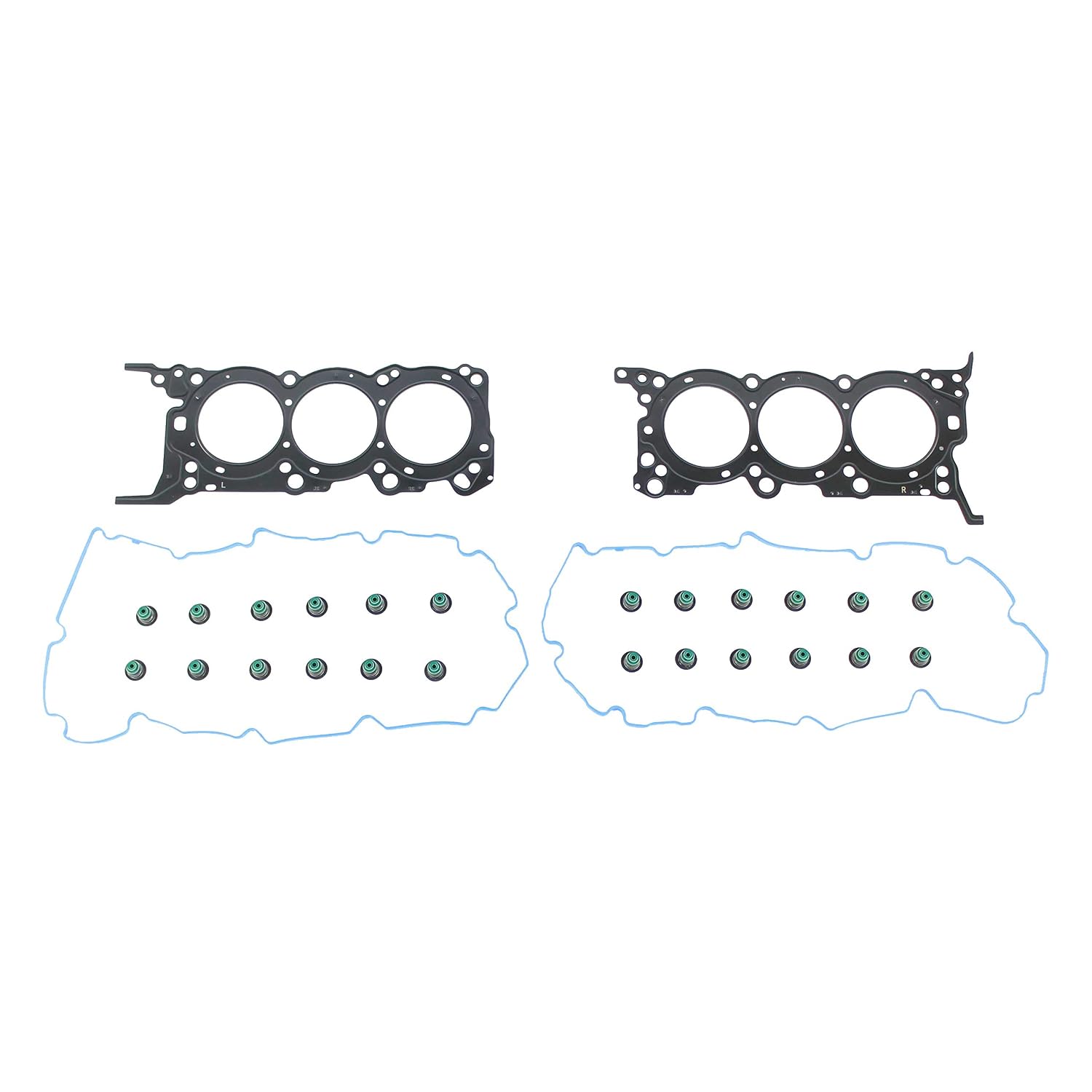 DNJ HGS192 MLS Cylinder Head Gasket Set for 2010-2014 Hyundai Kia Santa Fe Sedona Sorento 3.5L V6 24V DOHC 3470cc