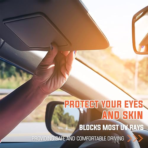 Miniatura 2 de Youxmoto Para Toyota RAV4 2006-2013 - Visera solar para el lado izquierdo del conductor y el lado derecho del pasajero, reemplaza # 74320-42501-B2,