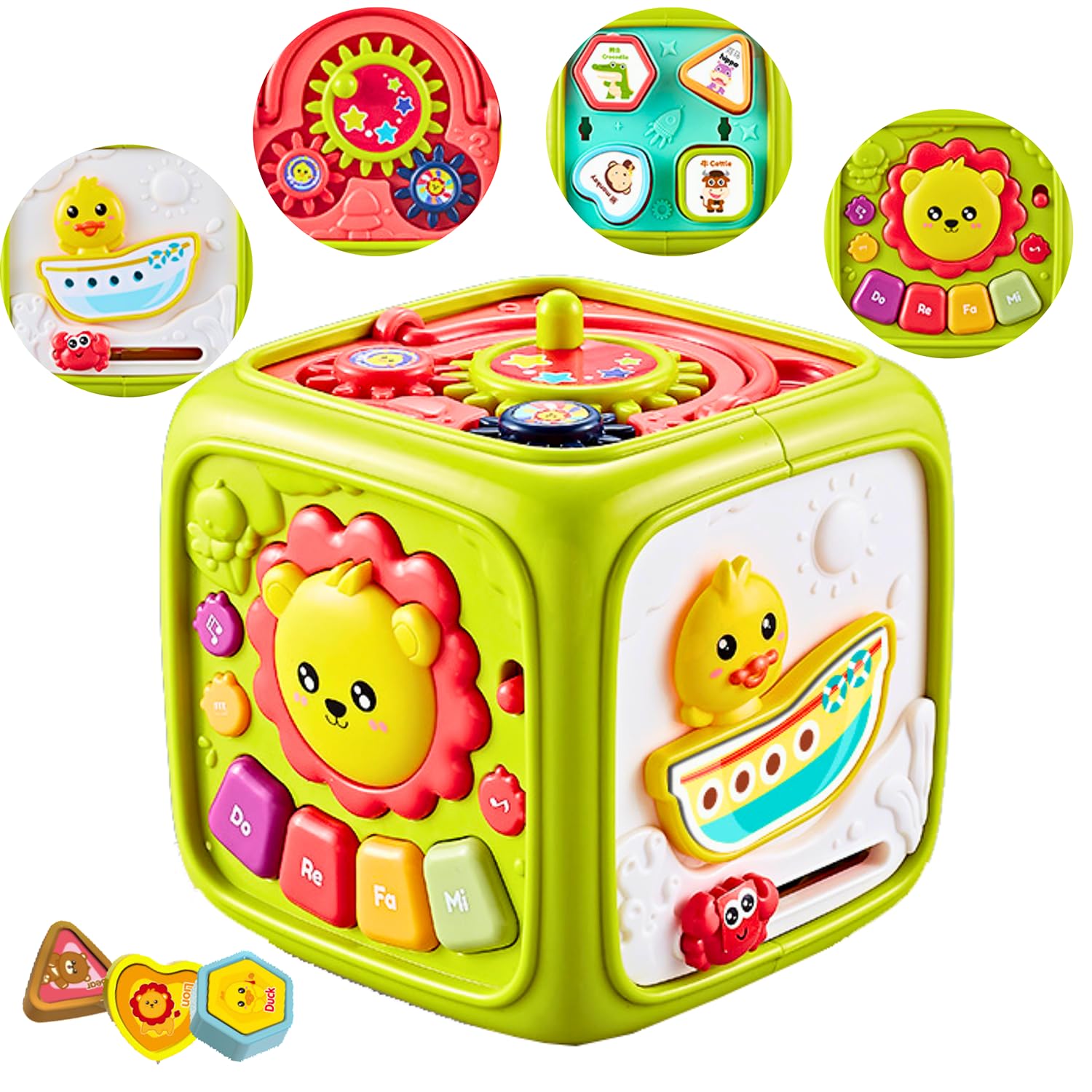 ICYLIFE 5 in 1 Activity Toys for 1 Year Old Boy - Animal Voices, Instrument Sounds, Drum Box with Lights, Musical Toys for Kids 1 Years & Toddlers Toys Y1 (B0CQVM19PW) Amazon Price History, Amazon Price Tracker