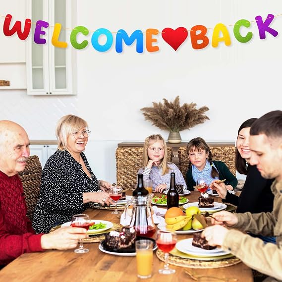 Welcome Back Garland Glitter Welcome Back Welcome Garland Banner