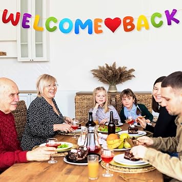 Welcome Back Garland Glitter Welcome Back Welcome Garland Banner