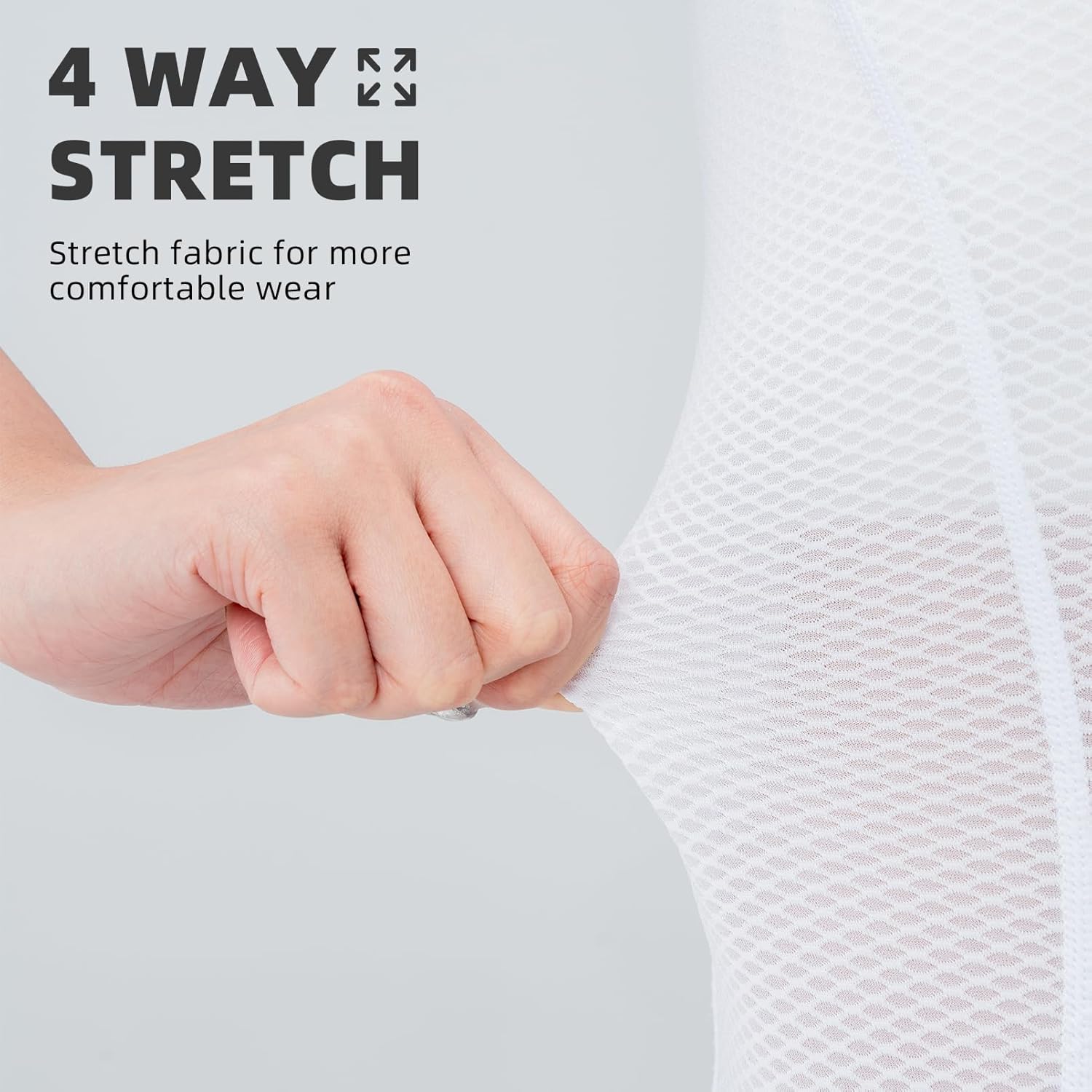 ROCKBROS Cycling Base Layer for Women, Breathable Mesh Sleeveless Cycling Jersey, Quick Dry Slim Bike Shirts - Image 4