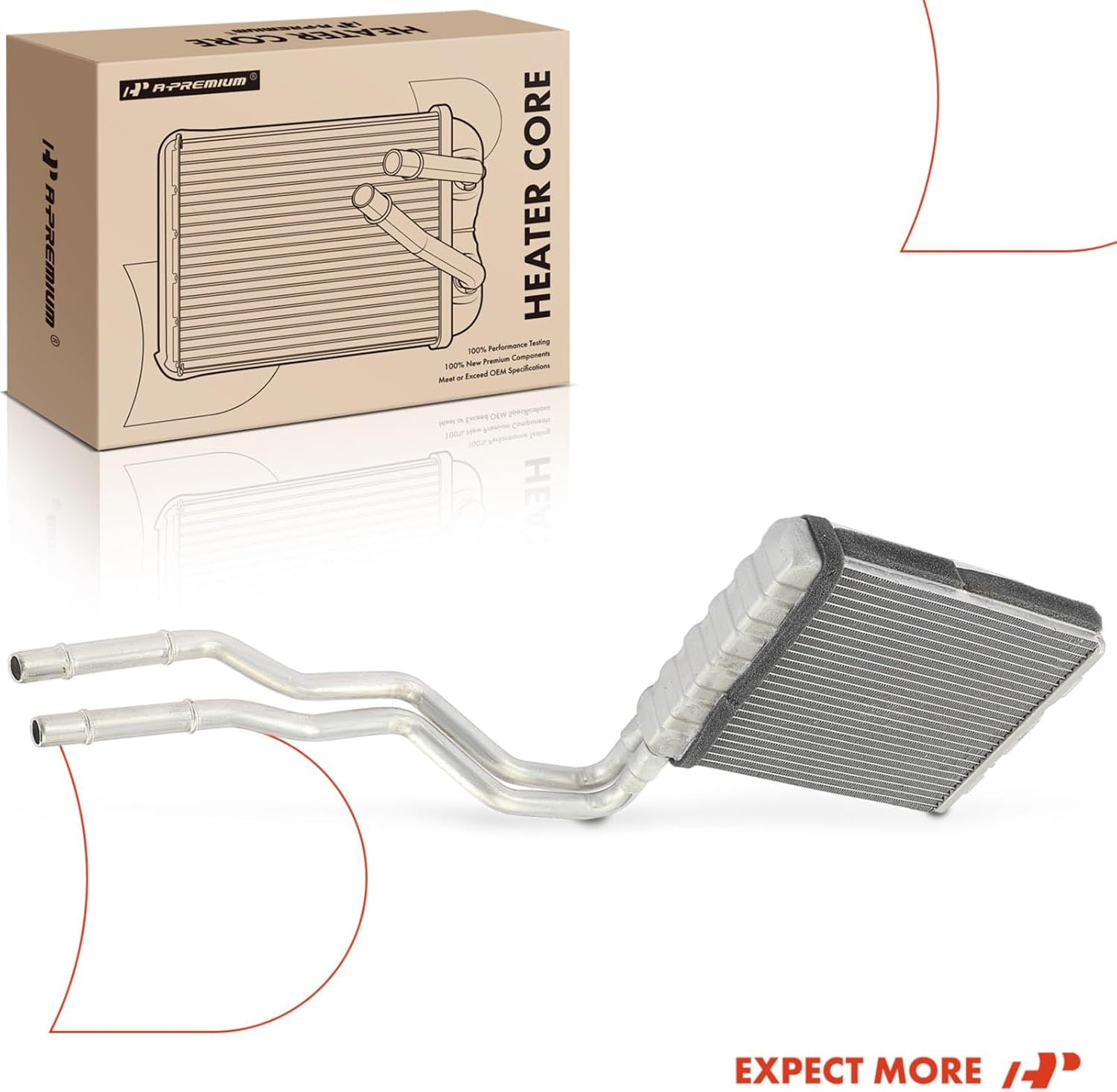 A-Premium HVAC Heater Core Compatible with Mazda 3 2010-2013, 3 Sport 2010-2013, 2.0L 2.5L