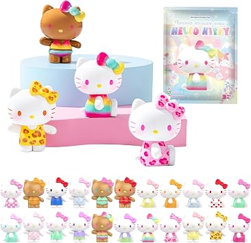 TOP TOY Hello Kitty Summer Rainbow Candy Series 3 Pieces Blind Box