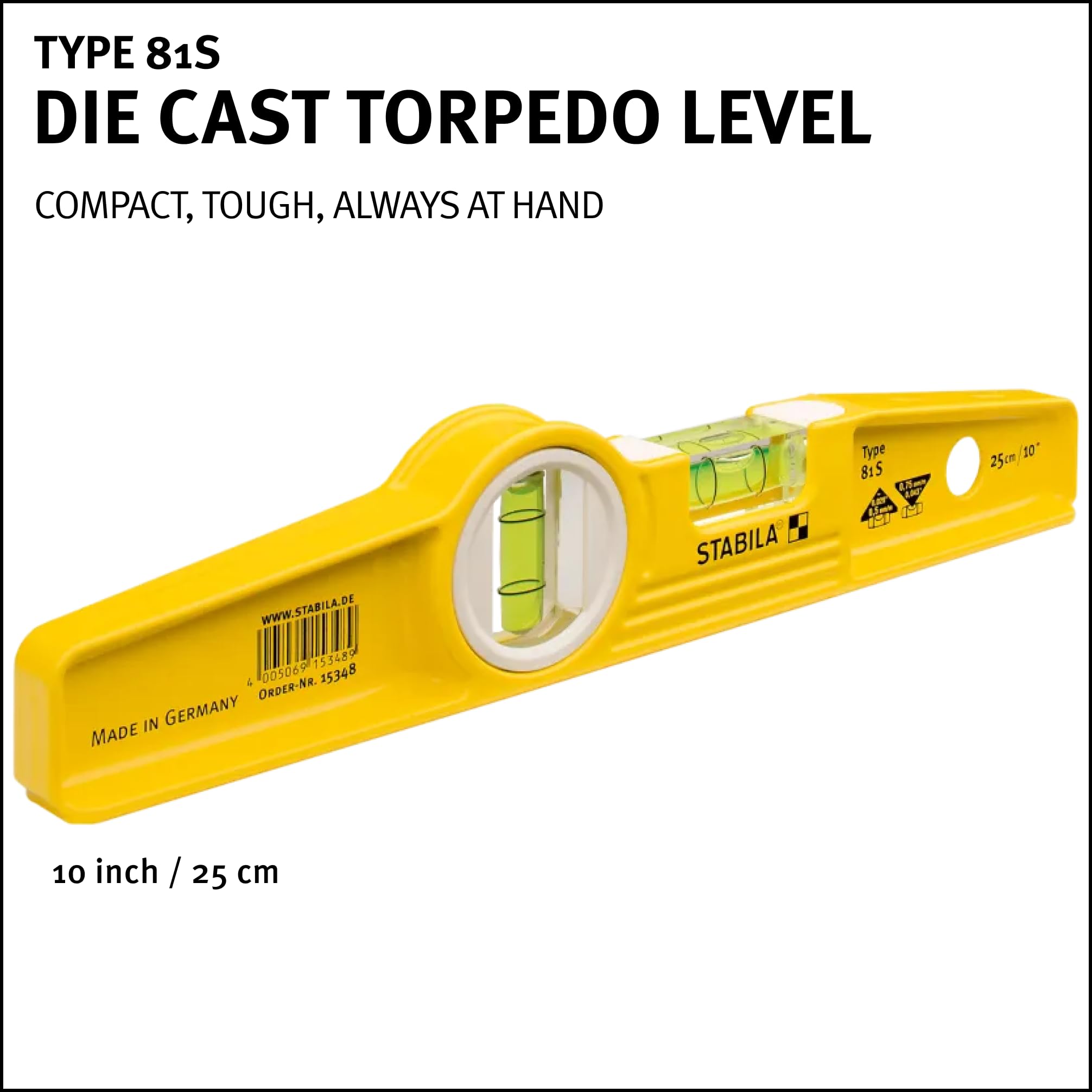 Stabila 81S Torpedo Level - Precision & Portability -2