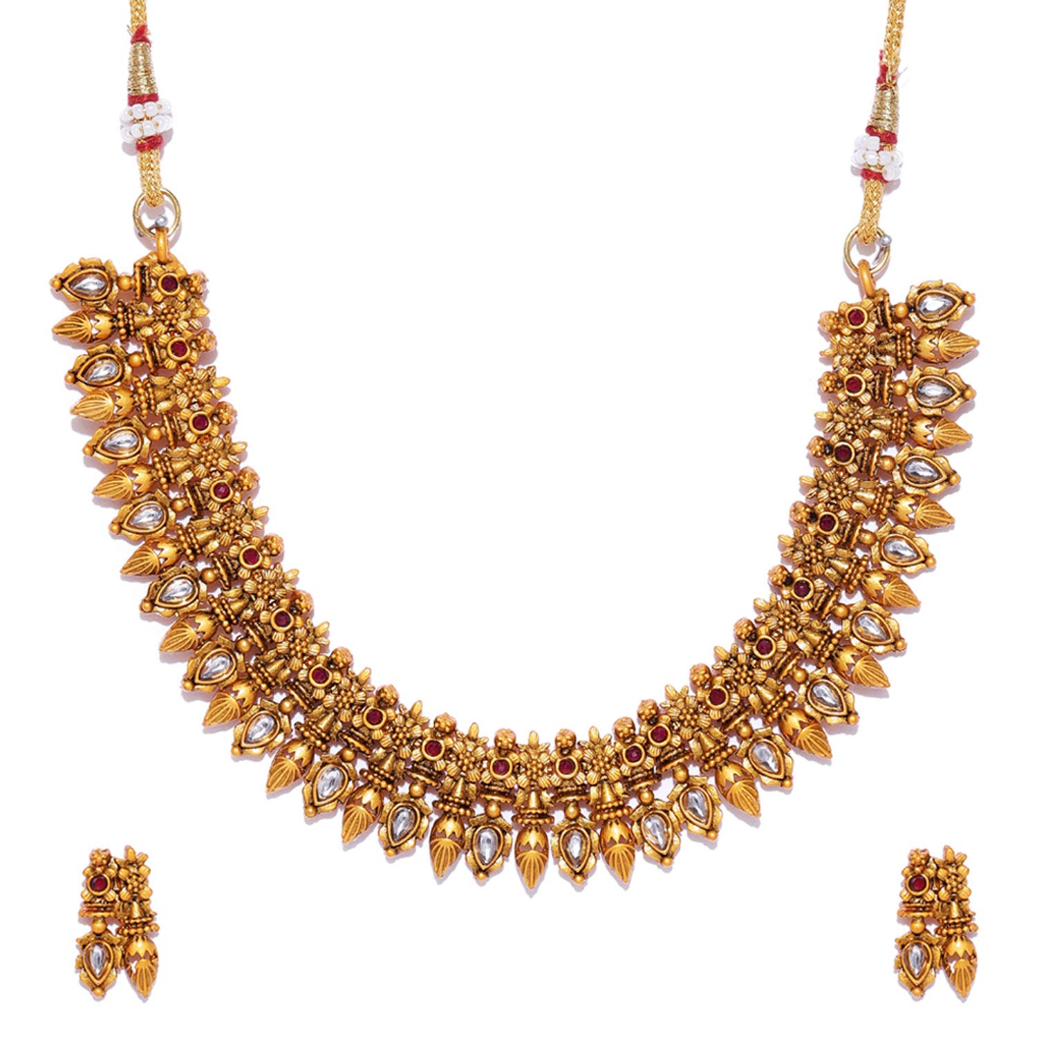 Sukkhi Shimmering Gold-Plated Diamond Jewellery Set for Women (Brown) (N83526) (B0861Q4QMV) Amazon Price History, Amazon Price Tracker