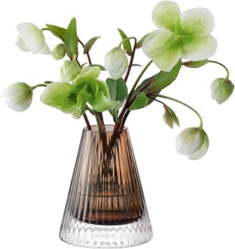 LSA Glass/Steel Flower Base Object 4.9 inches 10 cm Tall Beacon Candle Holder/Vase LBE02 Small Vase