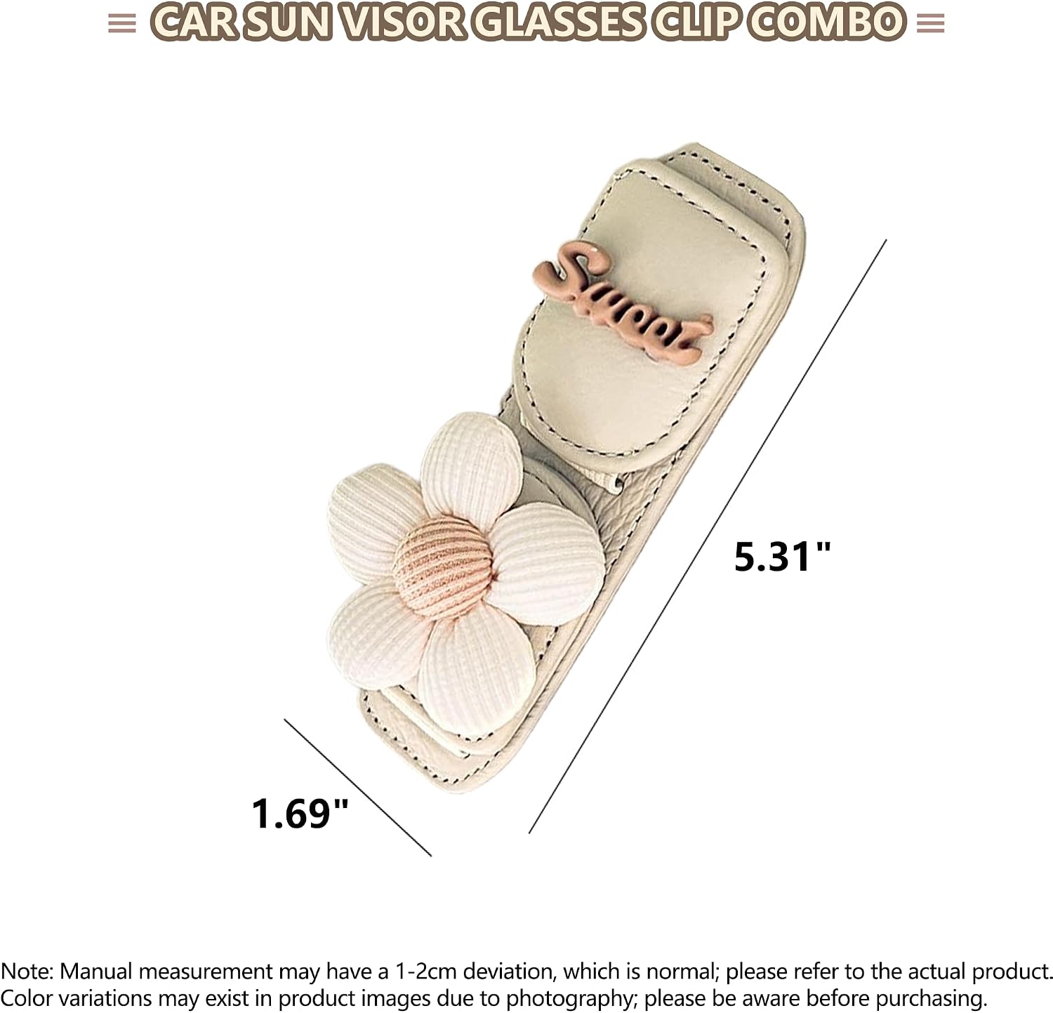 Car Sunglasses Holder Eyeglass Clip with Sun Visor Storage for Cards Magnetic Eyewear Clamp Car Decor