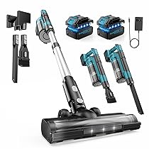 700W, 60000Pa Aspirapolvere Senza Fili, Scopa Elettrica senza Filo Potente 70 Min Autonomia, Anti-groviglio, OLED Schermo, 2,0L Cup Aspirapolvere Senza Fili Potente, Adatto per Tappeti, Pavimenti, Capelli