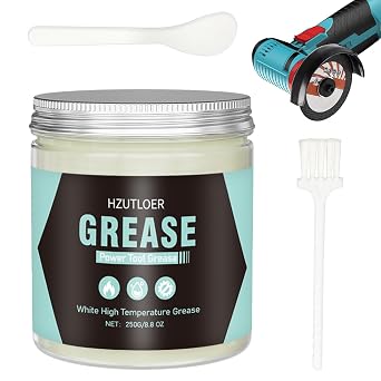 250g White Lubricating Grease,High Temperature Grease,Noise Reduction,Rustproof & Long-Lasting for Power Tool,Auto Wheel Bearings,Industrial Mechanical Components