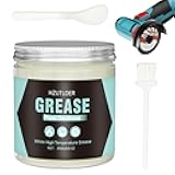 Hzutloer 250g White Lubricating Grease,High Temperature Grease,Noise Reduction,Rustproof & Long-Lasting for Power Tool,Auto Wheel Bearings,Industrial Mechanical Components