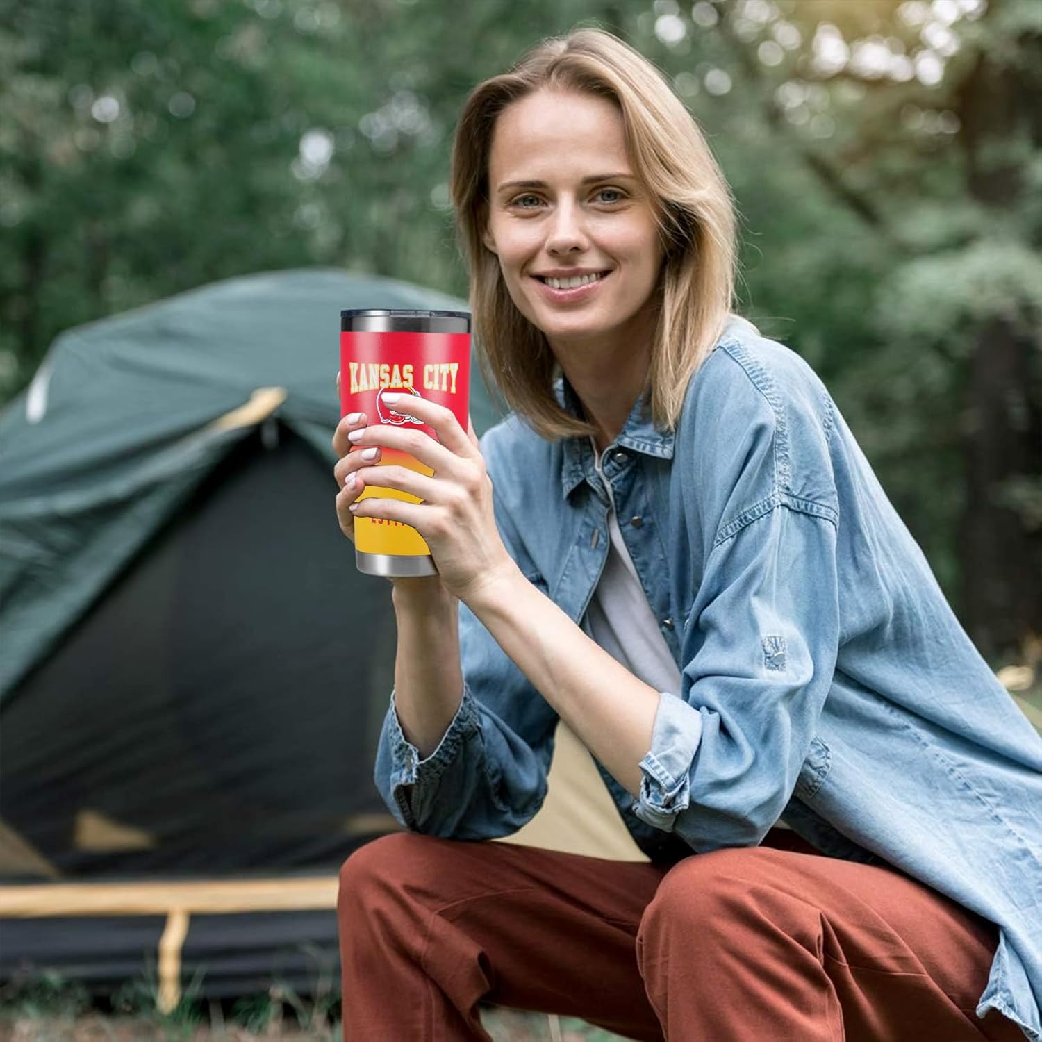 30oz Insulated Car Tumbler Coffee Mug,Sports Travel Football Mug, Classic Collection Gifts for Men Women Fans,With lid and straw - Image 6