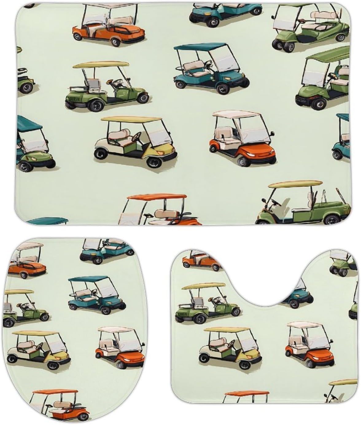 Golf Carts Boys Girls Short Sleeve Shirts Graphic T-Shirts Crewneck Casual Printed Tee