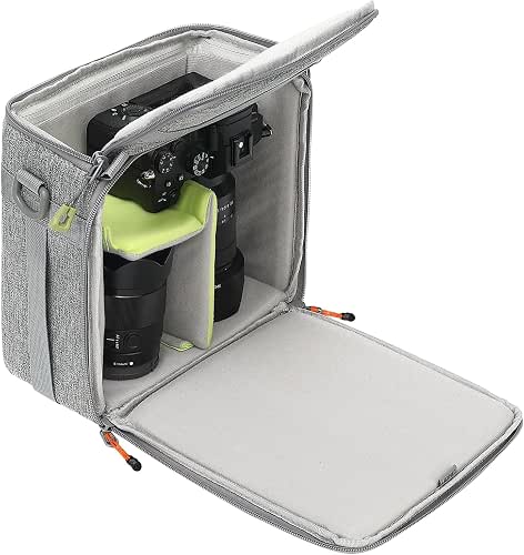 Mini SLR Camera Insert Bag,Shockproof &Pressure-proof Dual Opening Camera Lens