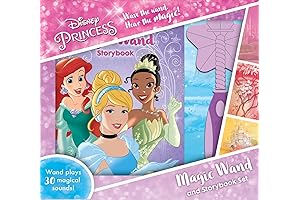Disney Princess Magic Wand Storybook and Toy Wand Set for 2-Year-Olds -...