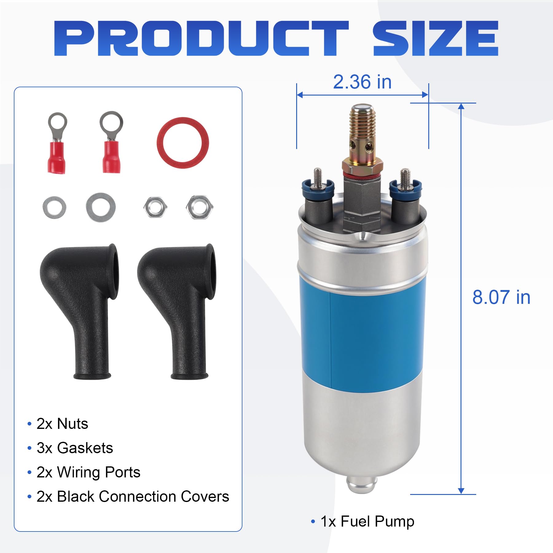 Amazon.com: Electric Fuel Pump With Install Kits 0580254910
