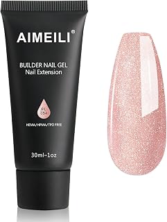 AIMEILI Poly Nail Extension Gel Builder Nail Gel Hema Free Nail Enhancement Nail Art Design DIY Salon Gift for Women - 054