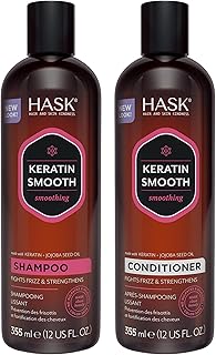 HASK KERATIN PROTEIN Shampoo and Conditioner Set Smoothing for all hair types
