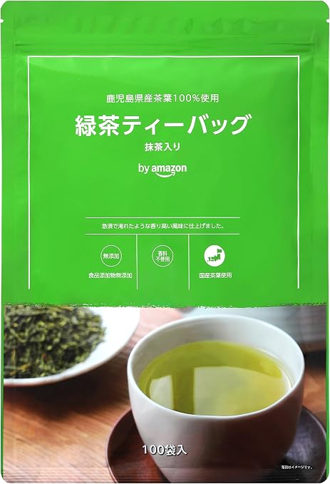 by Amazon 緑茶ティーバッグ 1.8g×100袋 大容量