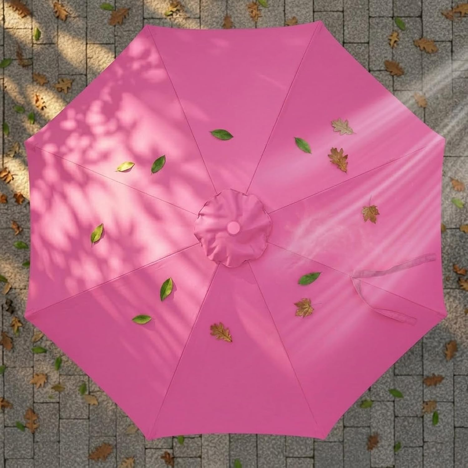 Patio Umbrella Replacement Canopy for 6/8 Ribs Market Table Umbrella Top Cover 9ft 10ft 7.5ft Outdoor Umbrella Replacement Canopy Waterproof UV Protection Canopy Only