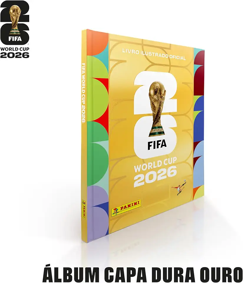 Copa do Mundo 2026 Álbum de Figurinhas Capa Dura Ouro FIFA WORLD CUP 2026™