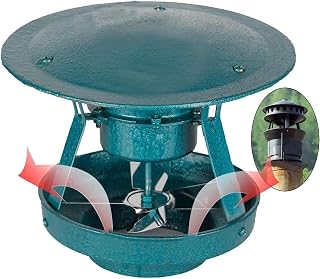 XENITE Chimney Smoke Sucker, Electrical Chimney Fan Chimney Fan Roof Hindructor Fan Chimney Exhaust Air Fan