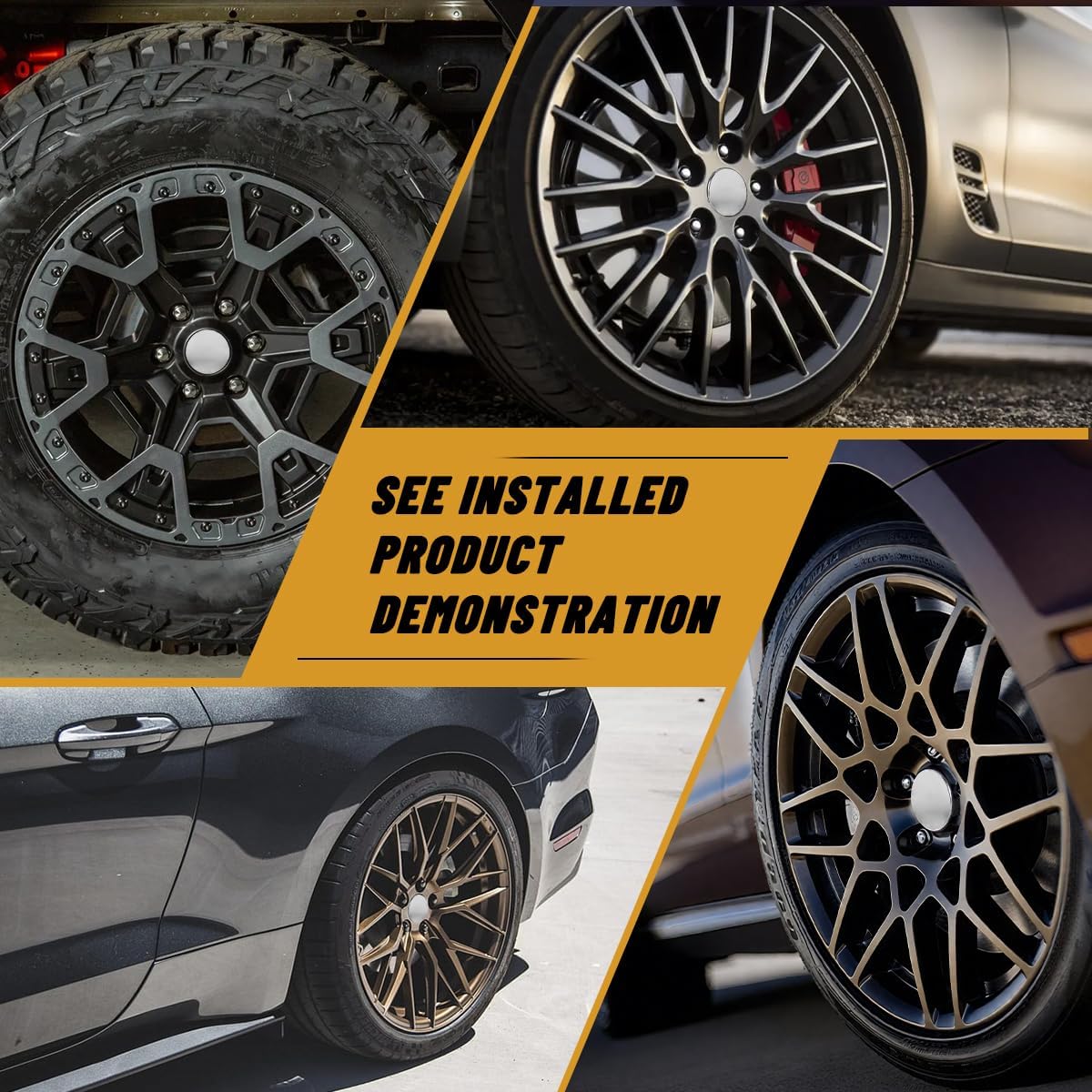 4Pcs 2.55in / 64.7mm Car Wheel Center Caps for 51971670F-1 3087 AEWC 3087-06 Chrome Outer 2.55 in, Inner 2.09 in Snap-On Hub Caps