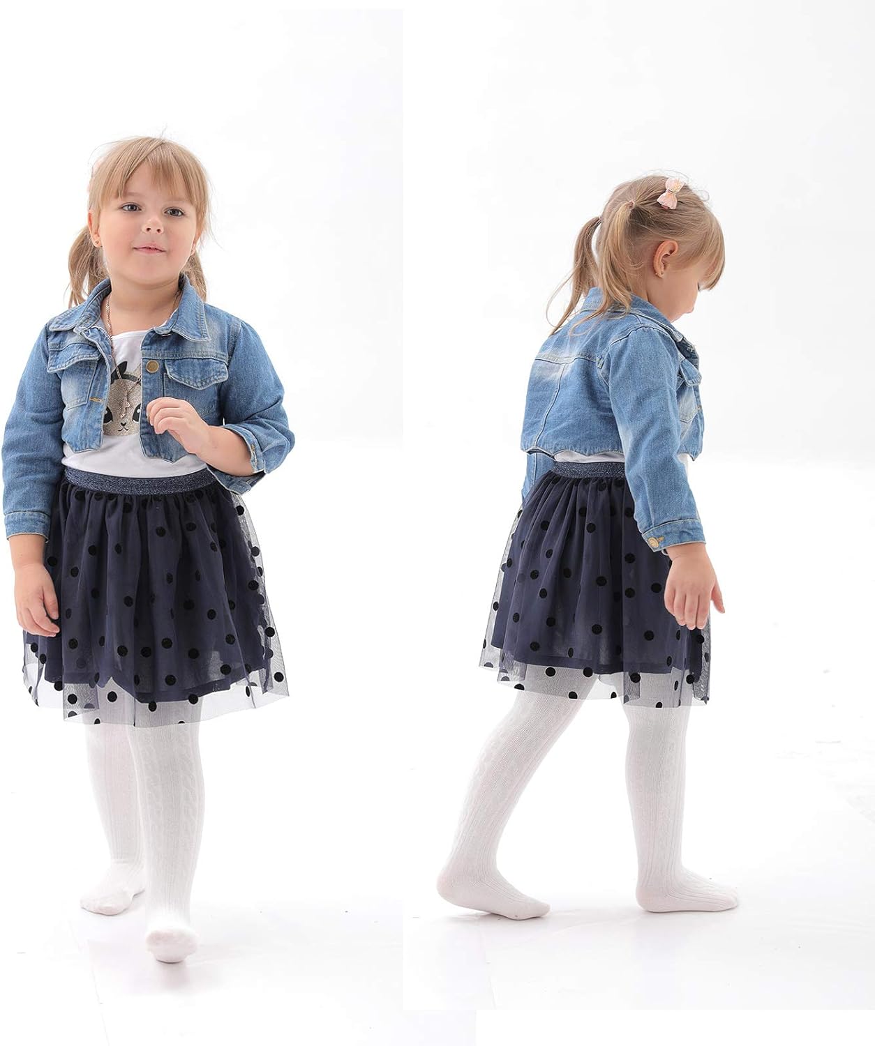 EPEIUS Baby Girl Tights Thick Cable Knit Leggings Stockings Cotton Pantyhose for Newborn Infant Toddler 3/4/5/6 Pack - Image 6