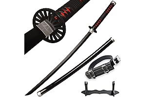 Demon Slayer Fake Sword SV Handmade Anime Sword Cosplay Kamado Tanjirou Sword Katana 41 inches