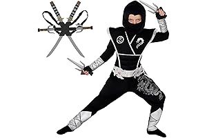 Deluxe Silver Ninja Costume For Boys: Transform Your Little One Into a Fearless Shadow Warrior