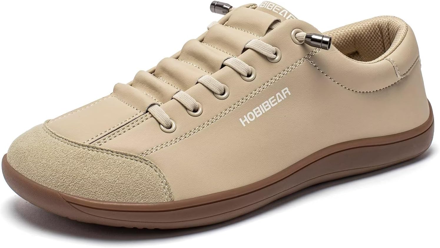 HOBIBEAR Leather Barefoot Shoes Lightweight Wide Toe Box Zero Drop Slip-on Shoes for Women - Image 5