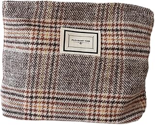 Bolsas de Maquillaje A Cuadros de Gran Capaci...