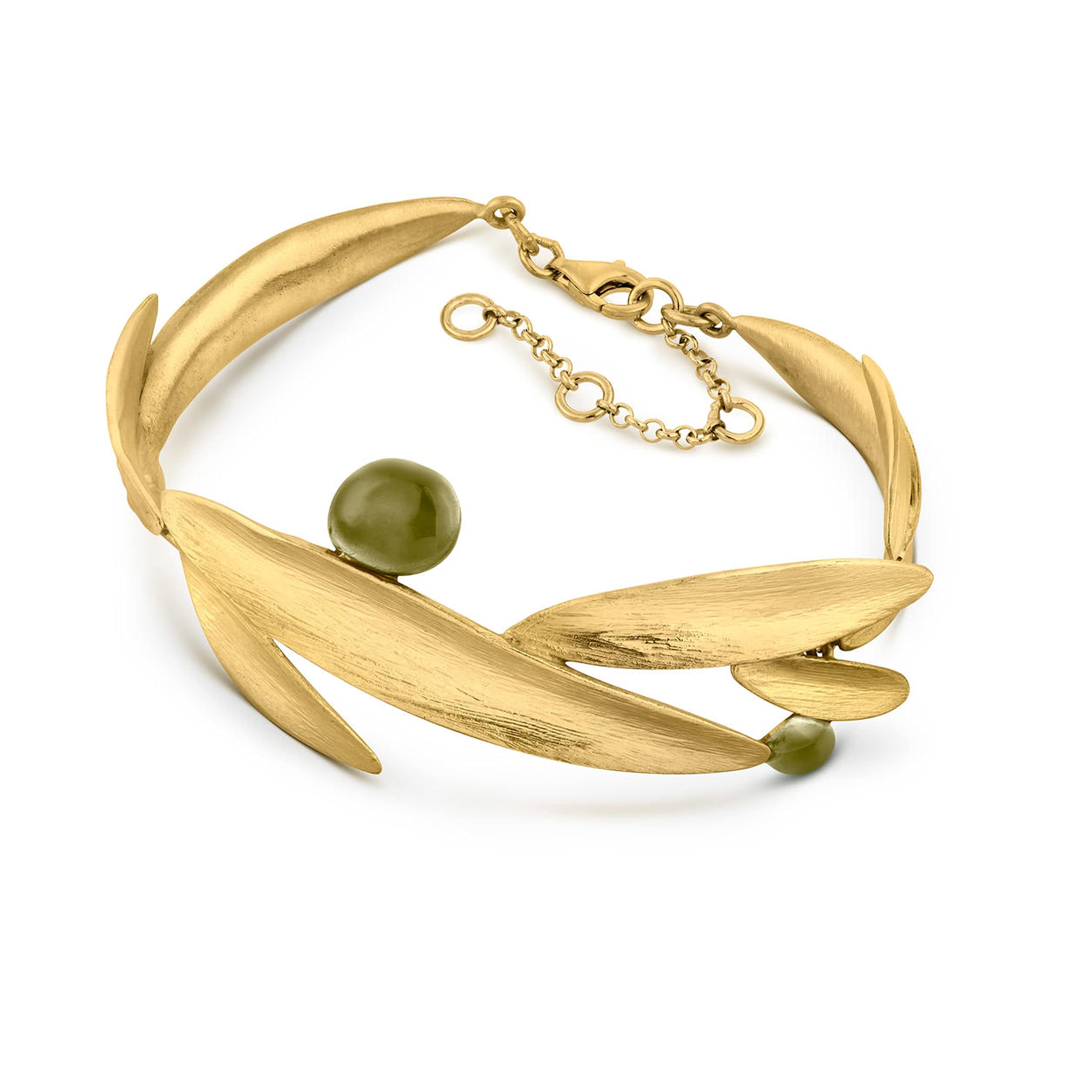 BRACCIALE DORATO OLIVIA | Disegnato da Clara Niubò | Collezione Olivia | Bracciale in metallo placcato oro 24K | d'oro