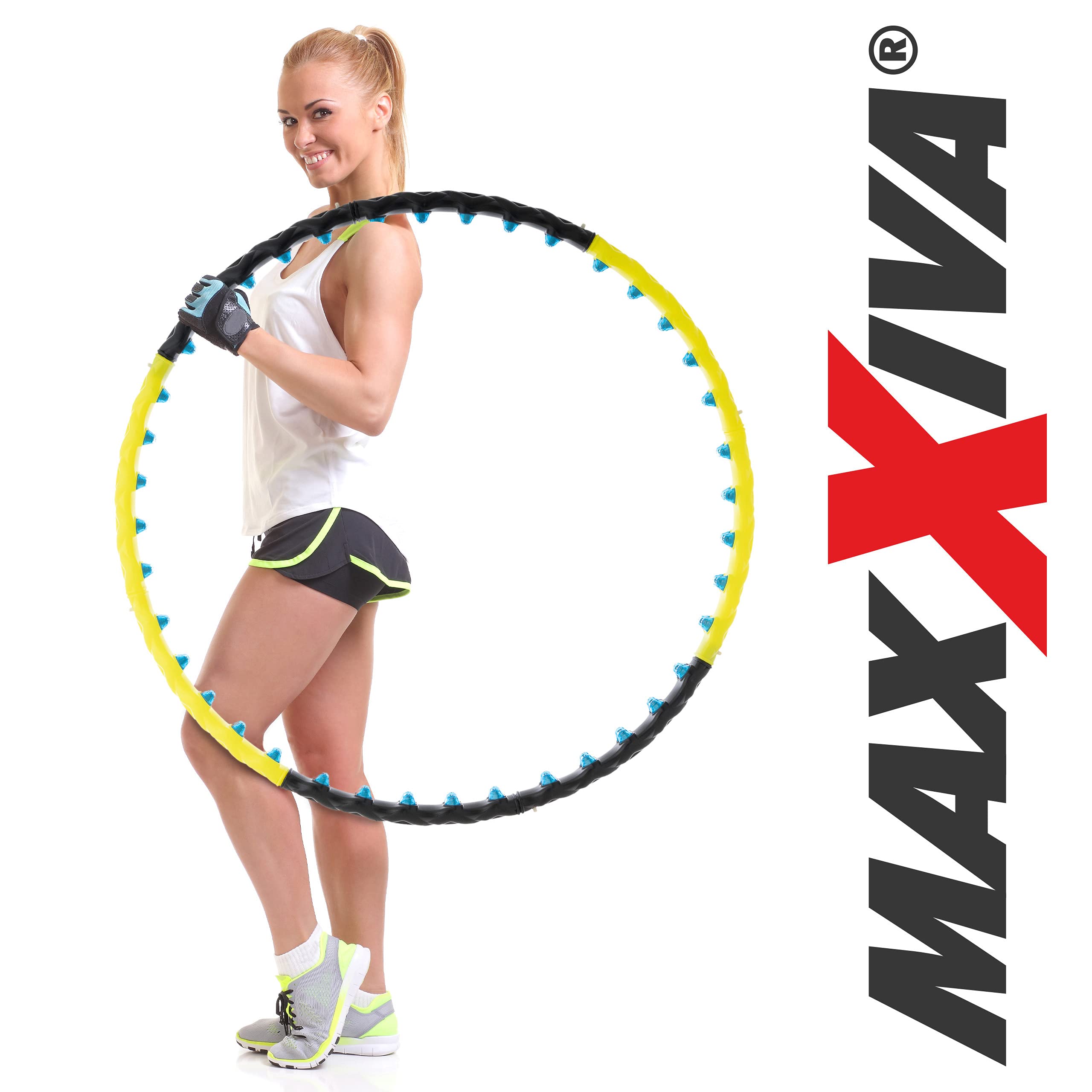 Hula Hoop Reifen Erwachsene Fitness 80 Magnete 1,5 kg Home-Training Yoga Pilates Reha Sport Workout Massage