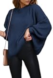PRETTYGARDEN Womens Sweaters Spring 2026 Oversized Chunky Knitted Pullover Sweater Casual Long Sleeve Crewneck Cute Sweaters