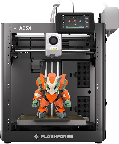 Imprimante 3D Flashforge Adventurer 5X avec Impression Multicolore, Personnalisation avec IFS, Imprimante 3D AD5X Multi-matériaux/Nivellement Entièrement Automatique, Vitesse Maximale : 600 mm/s - 9