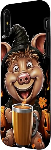 Miniatura 8 de iPhone 12 mini Pig Pumpkin Spice Latte Autumn Thanksgiving Halloween Case