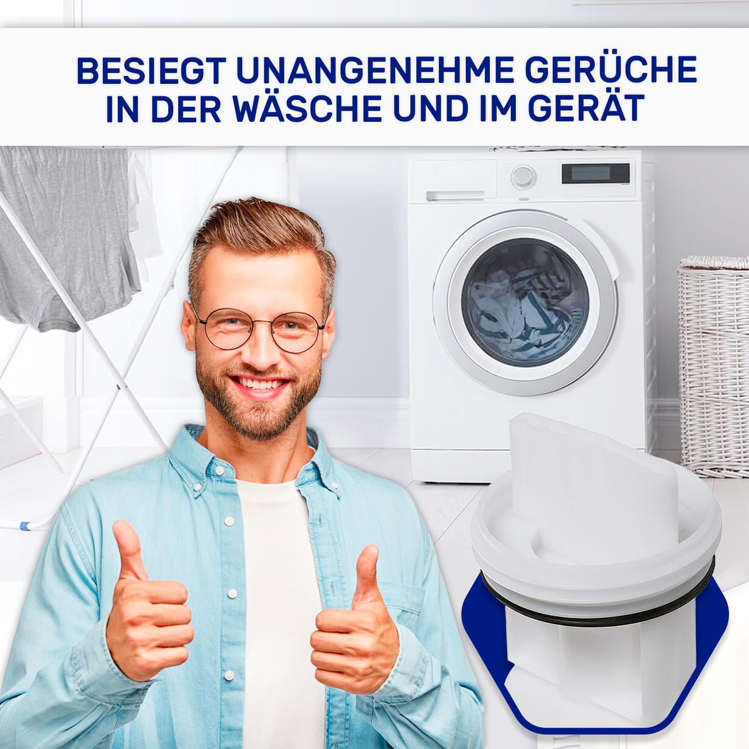 2x Flusensieb Für Waschmaschine - Kompatibel Mit Bosch, Siemens & Mehr