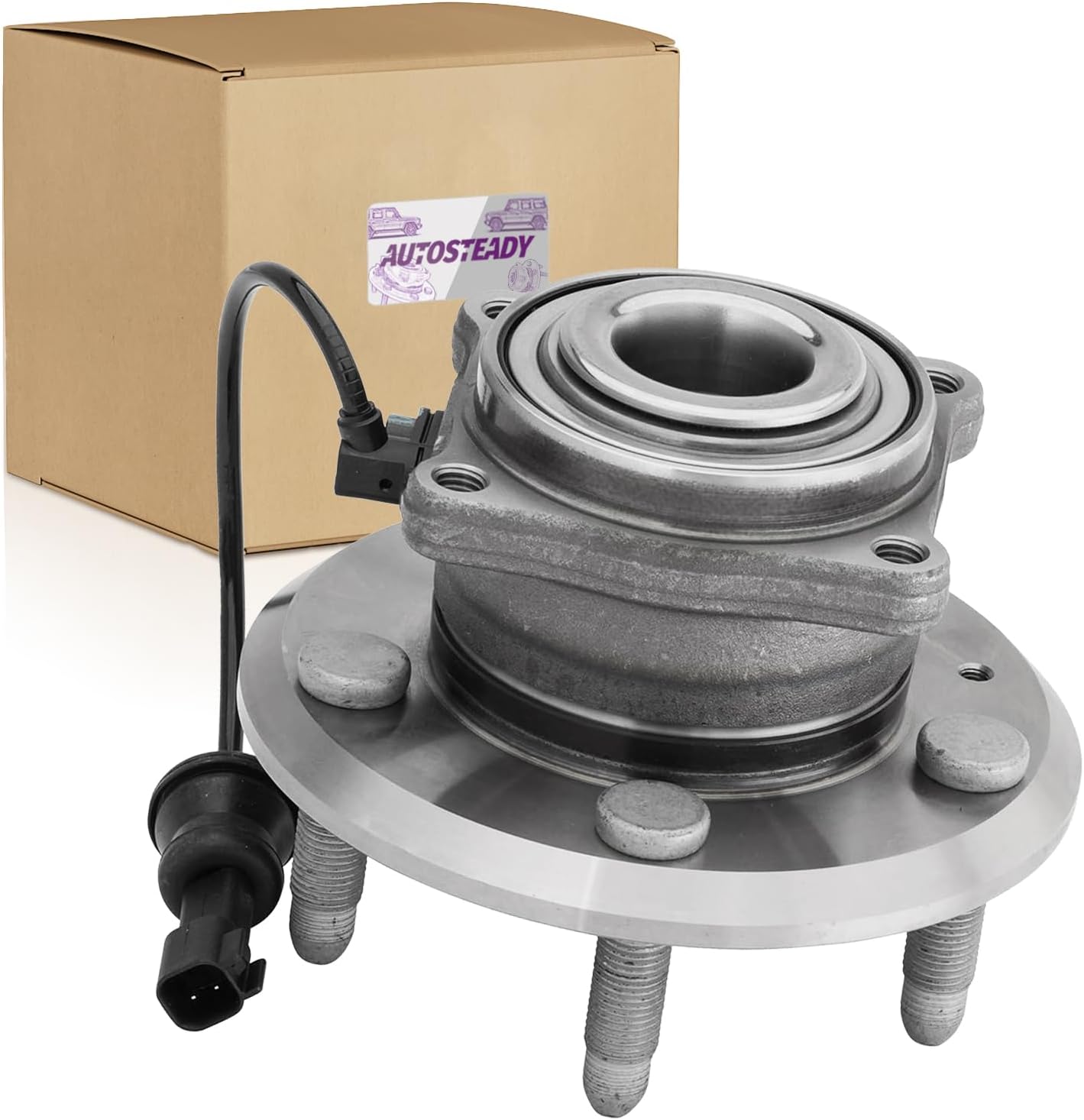 Wheel Hub Assembly Rear Replacement for Chevy Equinox GMC Terrain 2010 2011 2012 2013 2014 2015 2016 2017 Wheel Bearing, 512440