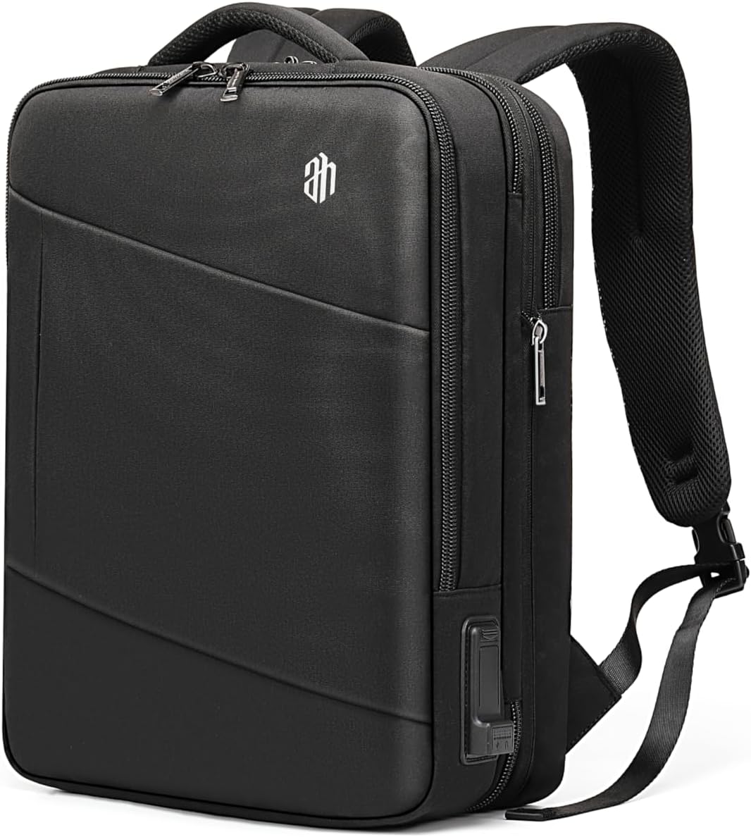 Professional Business Travel Backpack, Laptop Bag with USB Charging Port and Headphone Jack for Men Women, Anti Theft Waterproof College School Bookbag Computer Backpacks Fits 15.6 Inch Notebook