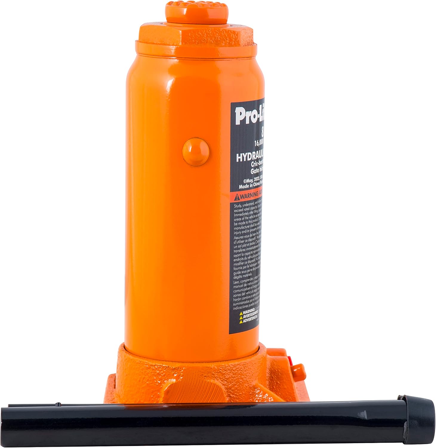 Pro-Lift 8 Ton Hydraulic Bottle Jack - Portable Car Jack 16000 Lbs Capacity with Pump Handle for Car Sedans SUV